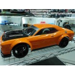 BOLHA PINTADA PARA KYOSHO INFERNO GT2 1/8 DODGE DEMON LARANJA 300X360 MM 1,5 MM BP0053 PLCP